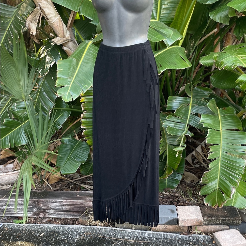 Terri Lewis classic luxuries suede a-line  skirt